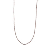 36" Faceted Bead Necklace, Sterling Silver Labradorite